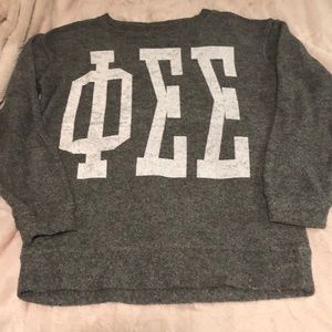 Crewneck oversized grey sweater/sweatshirt.